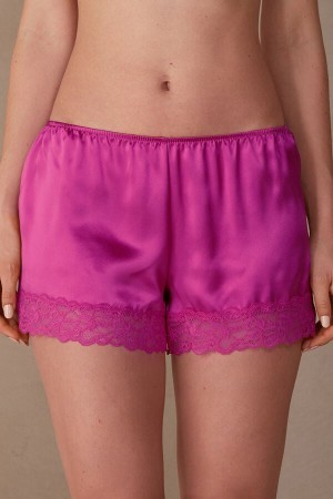 Pink Intimissimi Silk Shorts | SCAVO78385